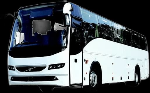 White air-conditioned coach