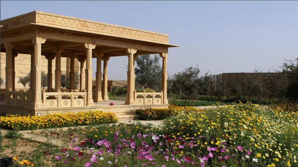 Private Courtyards, Pools, And Gardens at Suryagarh Jaisalmer